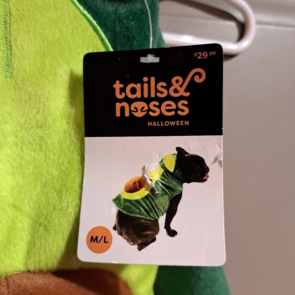 Avocado dog costume M/L 15-20lbs New - Picture 3 of 6
